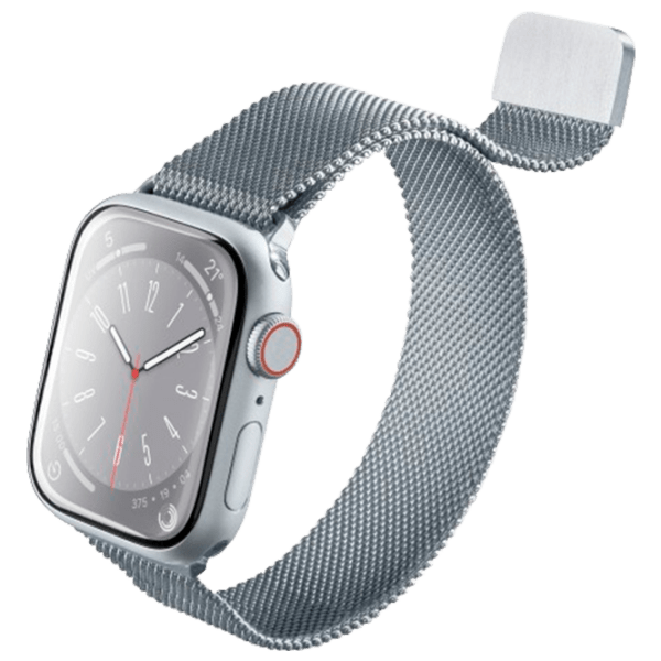 Curelușă Apple Watch 7 Milanese Loop Silver Oțel inoxidabil, 42, 44, 45, 49 mm photo 1