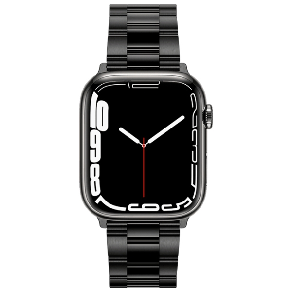 Curelușă Apple Watch Ultra 2 Stainless Steel 3-Link Band Black Oțel inoxidabil, 42, 44, 45, 49 mm photo 2