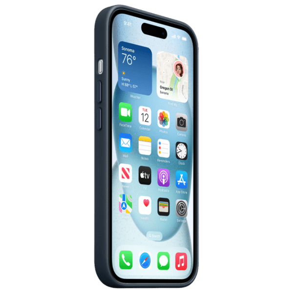 Husă pentru smartphone Apple iPhone 15 (MT3G3ZM/ A) Pacific Blue Apple, FineWoven, MagSafe Back photo 3