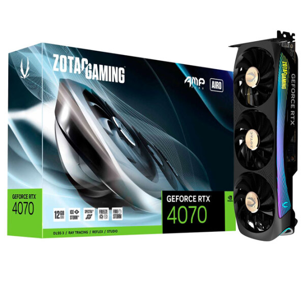 Placă video Zotac GeForce RTX 4070 AMP AIRO 12 GB  photo 6