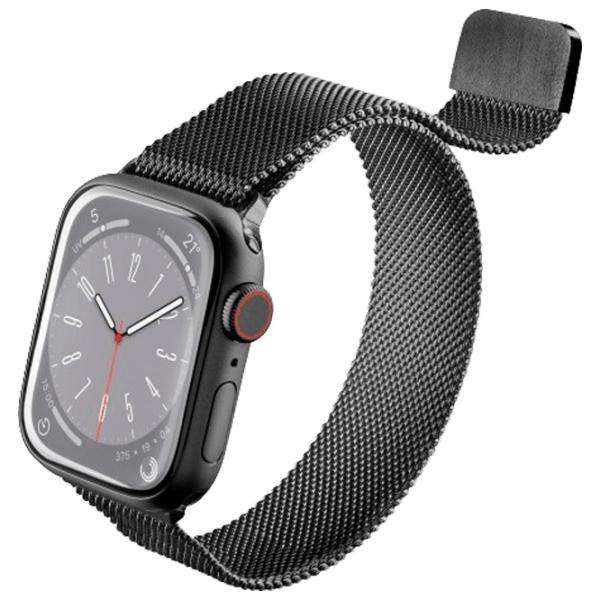 Ремень Apple Watch 7 Milanese Loop Черный Нержавеющая сталь, 42, 44, 45, 49 мм photo 1