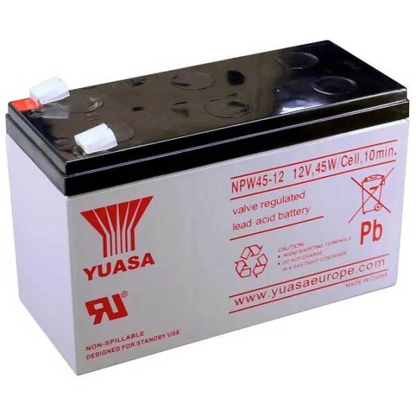 Acumulator pentru UPS Yuasa NPW45-12-TW 12 V 7.5 Аh Gray  photo 1