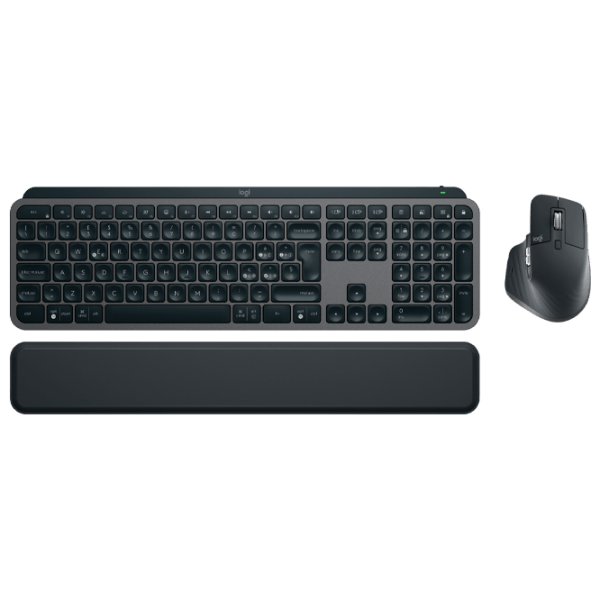 Клавиатура и Мышь Logitech MX Keys S Combo Графитовый Для дома и офиса, Беспроводные photo 1