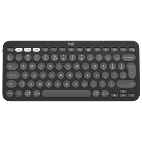 Tastatură Logitech Pebble Keys 2 K380S Graphite Home and Office, Fără fir photo 1