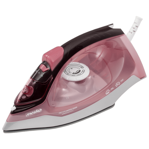 Утюг Mesko MS 5028 Розовый 2200 Вт, 35 г/мин, , Металл photo 1
