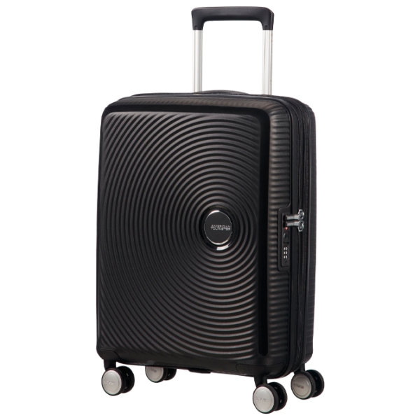 Чемодан American Tourister Soundbox Spinner Expandable Черный Bass 35.5л   photo 1