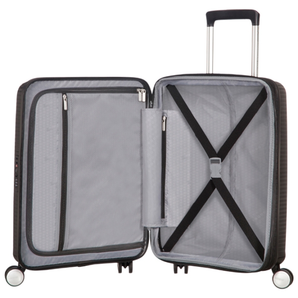 Чемодан American Tourister Soundbox Spinner Expandable Черный Bass 35.5л   photo 5