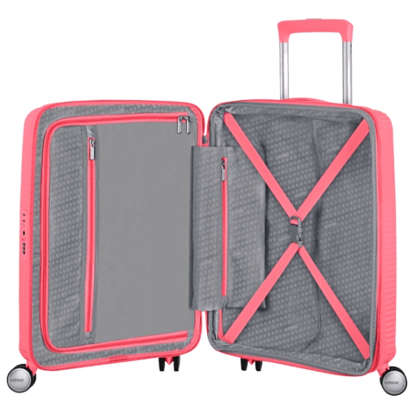 Чемодан American Tourister Soundbox Spinner Expandable Кораловый Sun Kissed 35.5л   photo 7