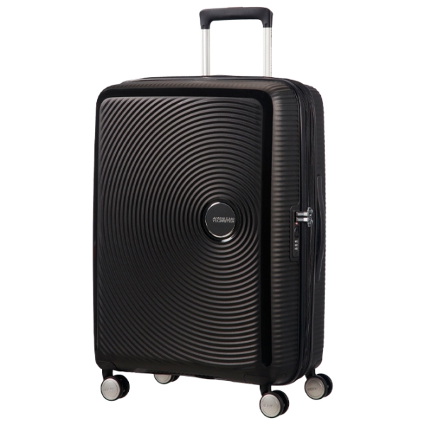 Чемодан American Tourister Soundbox Spinner Expandable Черный Bass 71.5л   photo 1