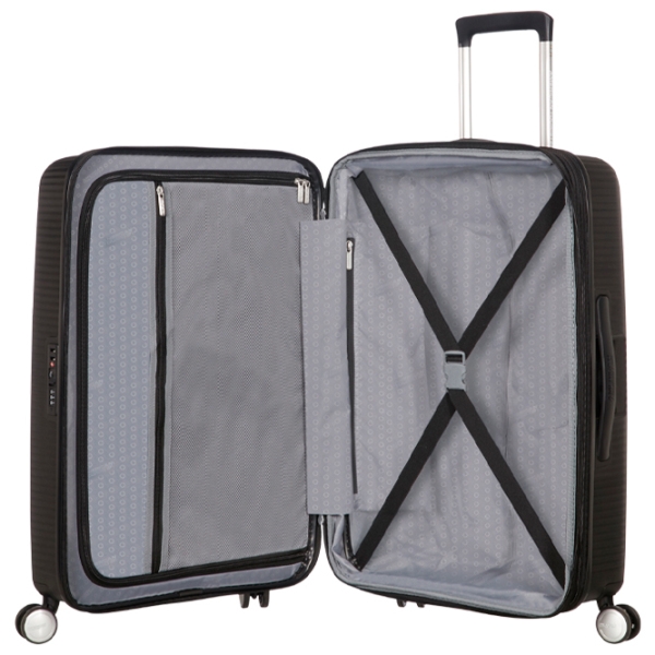 Чемодан American Tourister Soundbox Spinner Expandable Черный Bass 71.5л   photo 4