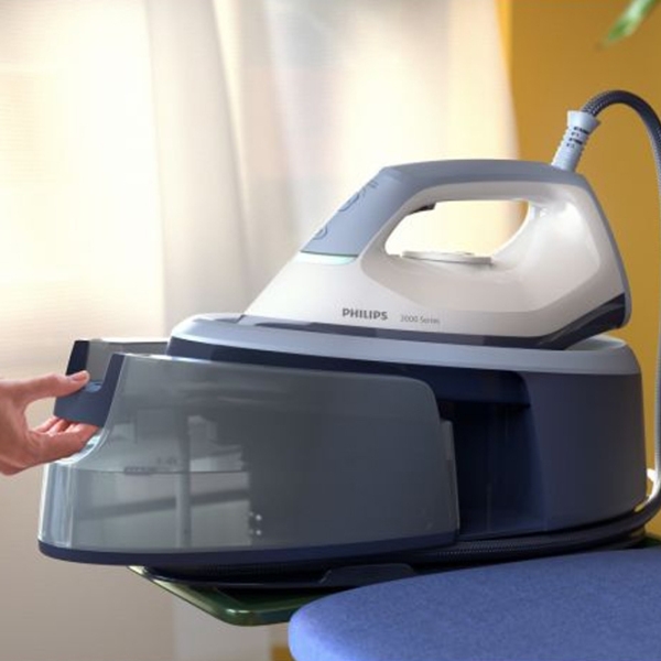 Fier de călcat Philips PSG3000/ 20 Blue 2400 W, 120 g/ min, 1.4 l, Ceramică photo 5
