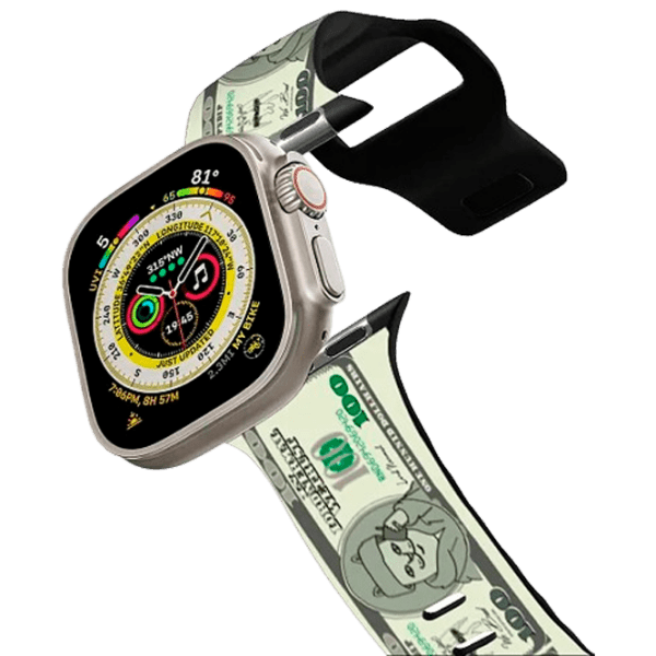 Curelușă Apple Watch Impact Band Moneybag Black Green , 42, 44, 45, 49 mm photo 1