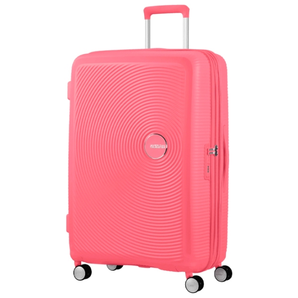 Чемодан American Tourister Soundbox Spinner Expandable Кораловый Sun Kissed 97л   photo 1
