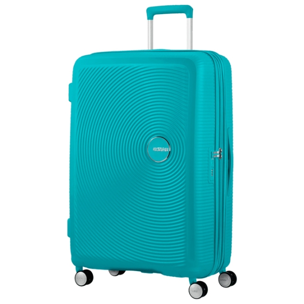 Чемодан American Tourister Soundbox Spinner Expandable Аквамариновый Tonic 97л   photo 1