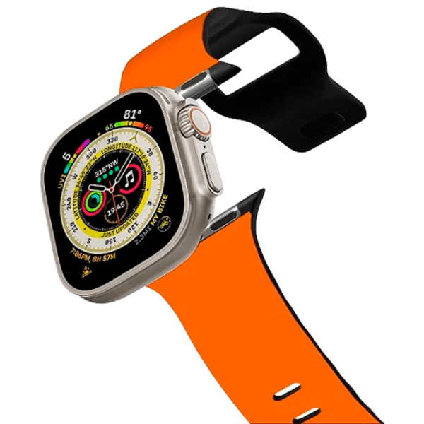 Curelușă Apple Watch Ultra 2 Impact Band Orange Black Pellets, 42, 44, 45, 49 mm photo 1