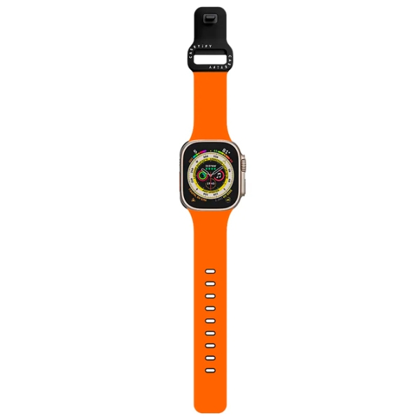 Curelușă Apple Watch Ultra 2 Impact Band Orange Black Pellets, 42, 44, 45, 49 mm photo 2