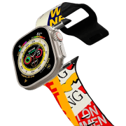 Curelușă Apple Watch Ultra 2 Impact Band Collage Multicolor Black Pellets, 42, 44, 45, 49 mm