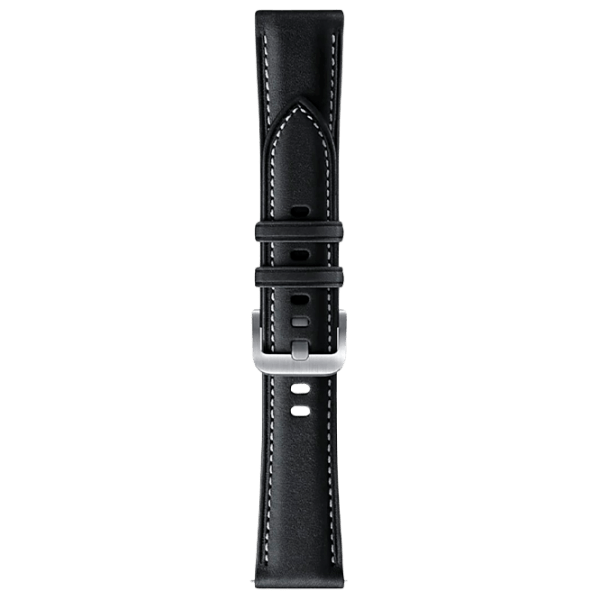 Ремень Samsung Galaxy Watch 3 Ridge Stitch Leather Band Черный Кожа, 45 мм photo 1