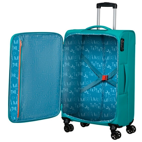 Чемодан American Tourister Sea Seeker Зелёный Aqua 61 л  photo 6