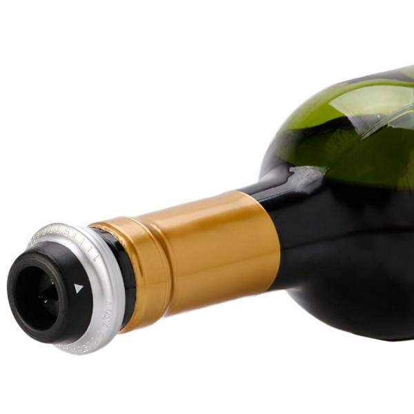 Dop de vid Circle Joy Set dopuri de vid cu pompa pentru vin Silver  photo 9