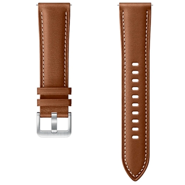 Ремень Samsung Galaxy Watch 3 Ridge Stitch Leather Band Коричневый Кожа, 45 мм photo 3