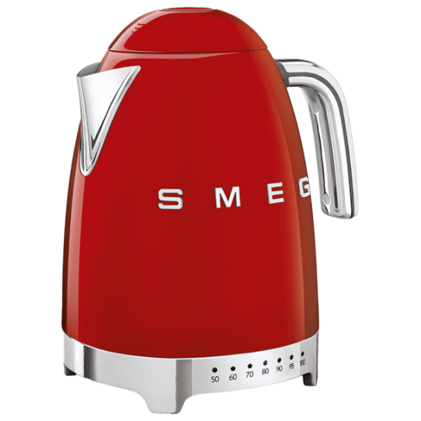 Электрочайник Smeg KLF04RDEU Красный 2400 Вт, 1.7 л, Внутреннее покрытие: Нержавеющая сталь photo 1