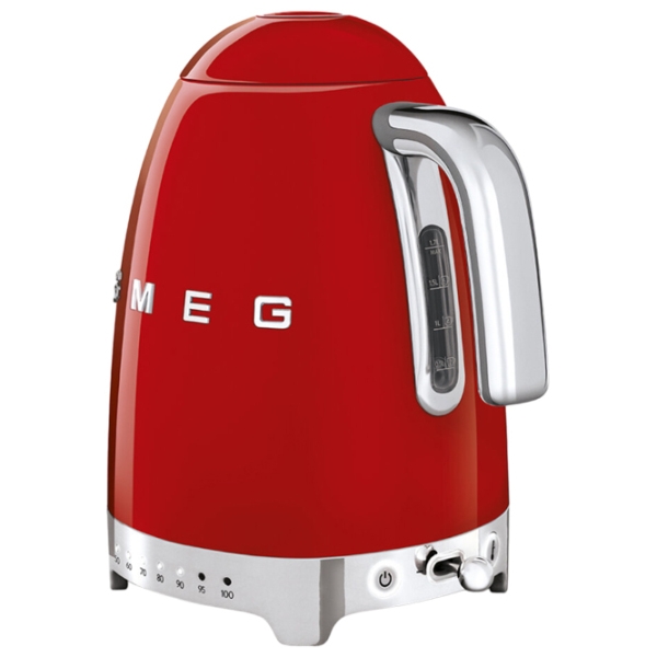 Электрочайник Smeg KLF04RDEU Красный 2400 Вт, 1.7 л, Внутреннее покрытие: Нержавеющая сталь photo 3