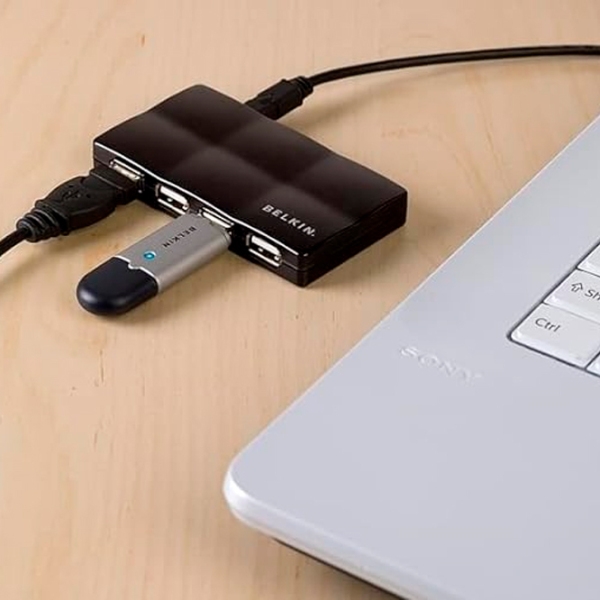 Адаптер Hub Belkin F5U701CWBLK Черный USB photo 3