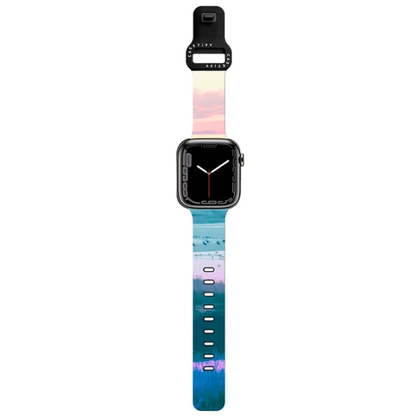 Curelușă Apple Watch Ultra 2 Impact Band Sunset Multicolor Black Pellets, 38, 40, 41 mm photo 2
