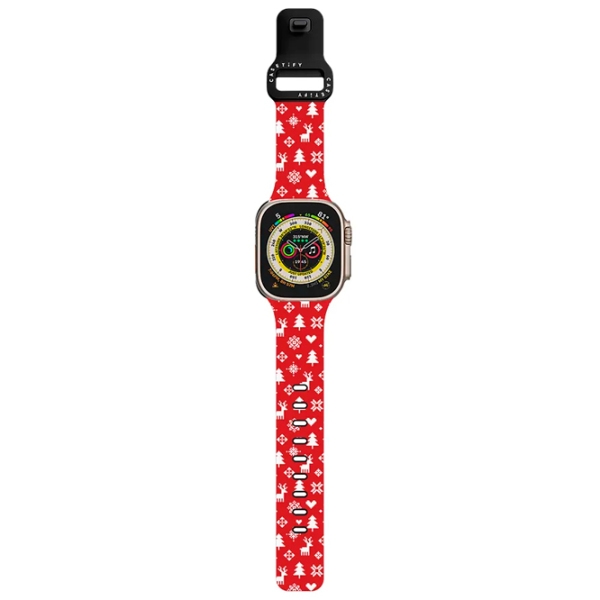 Curelușă Apple Watch Ultra 2 Impact Band CHRISTMAS Red White Pellets, 42, 44, 45, 49 mm photo 2