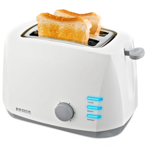 Toster Brock BT1002WH White 800 W, Numărul de grade de prăjire: 6 photo 2