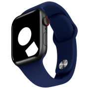 Ремень Apple Watch Sport Band Синий Midnight Силикон, 38 mm