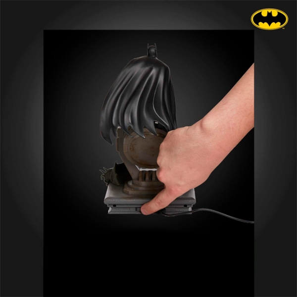 Lampă de masă fan Paladone Batman Figurine Light Gray Rețea photo 5