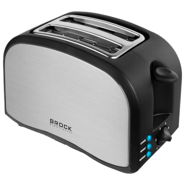 Toster Brock BT1003 SS Inox 800 W, Numărul de grade de prăjire: 6 photo 1