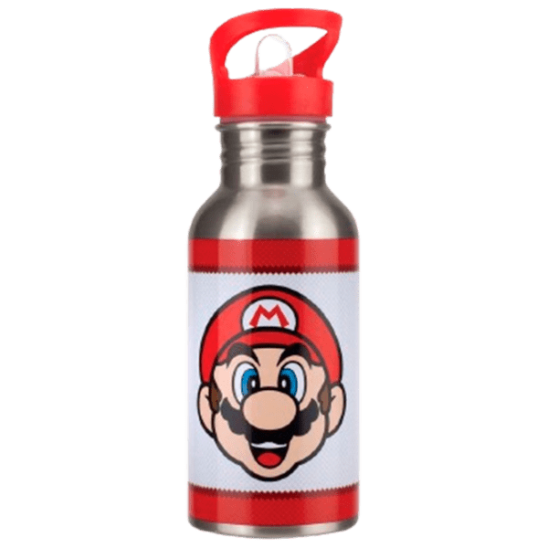 Sticlă pentru apă Paladone Super Mario Metal 500 ml photo 1