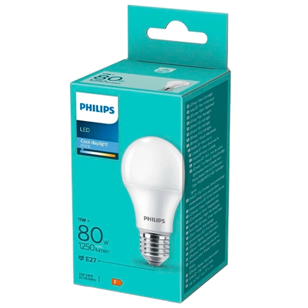 Bec LED Philips A55 PS03647 E27 | 11 W | White photo 2