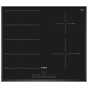 Plită încorporabilă cu inducție Bosch PXE651FC1E Black Vitroceramică, 7400 W