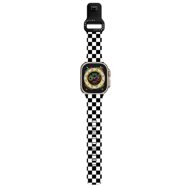 Ремень Apple Watch Ultra 2 Impact Band Check Черный Белый Pellets, 42, 44, 45, 49 мм photo 2