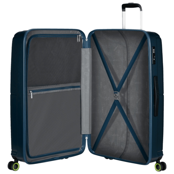 Чемодан American Tourister Geopop Spinner Синий Moon 103л   photo 6