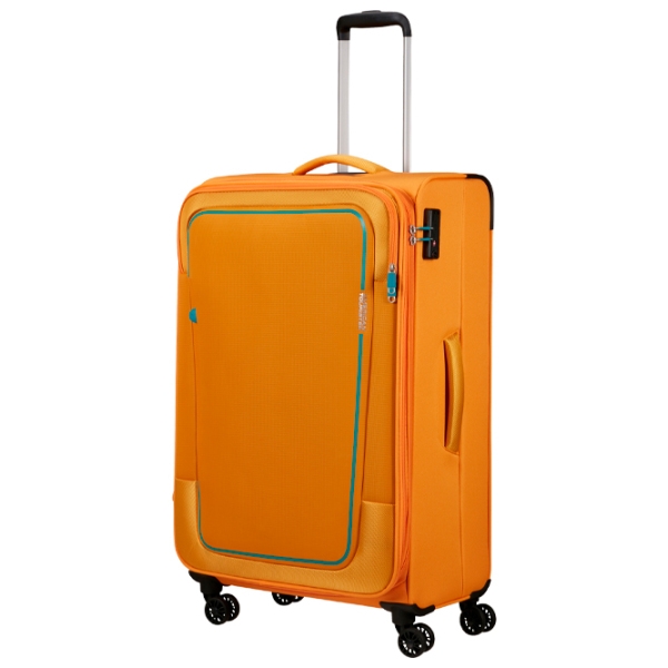 Чемодан American Tourister Pulsonic Spinner Expandable Желтый Sunset 113л   photo 1