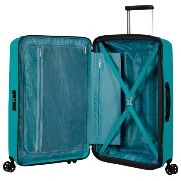 Чемодан American Tourister Aerostep Spinner Аквамариновый Tonic 66л   photo 6
