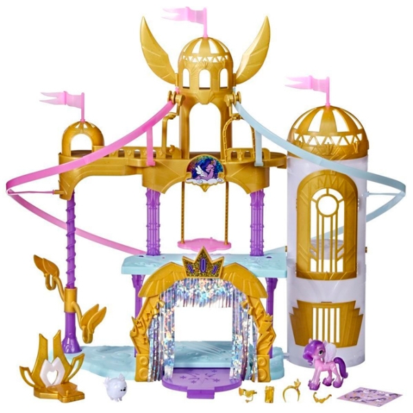 Jucărie Hasbro My Little Pony Movie Soaring Shimmer Castle 5+ / Violet photo 1