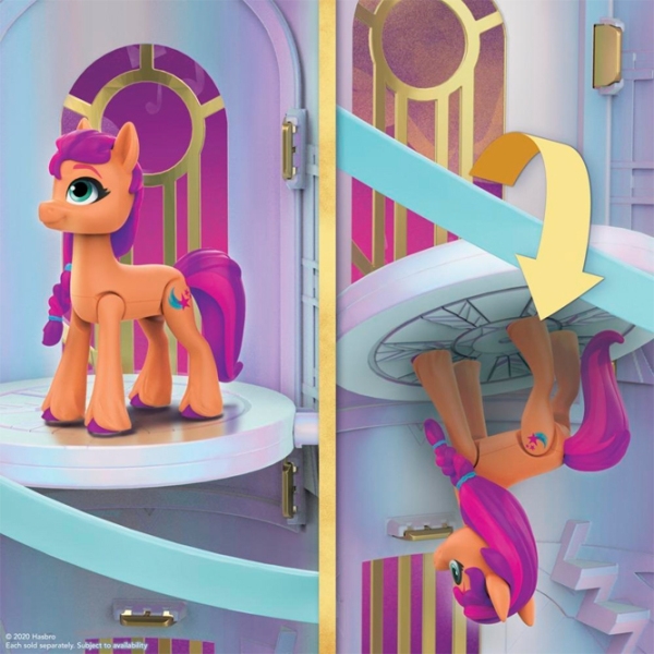 Jucărie Hasbro My Little Pony Movie Soaring Shimmer Castle 5+ / Violet photo 3