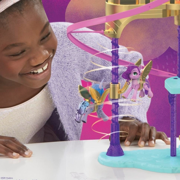 Jucărie Hasbro My Little Pony Movie Soaring Shimmer Castle 5+ / Violet photo 6