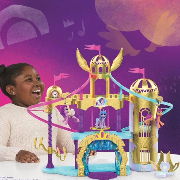 Jucărie Hasbro My Little Pony Movie Soaring Shimmer Castle 5+ / Violet photo 8