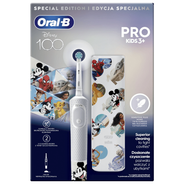 Зубная электрощетка Braun Kids Vitality PRO D103 Disney100 Белый  photo 2