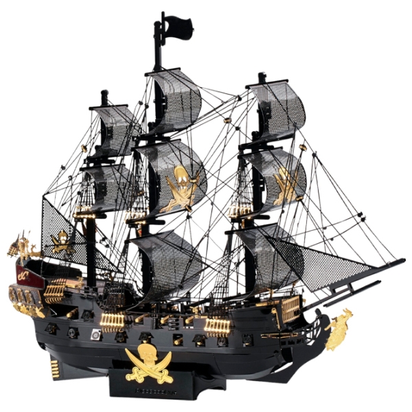 Puzzle 3D Piececool The Black Pearl (HP151-KG) Numărul de piese: 307, V&acirc;rsta recomandată: 14+ photo 4