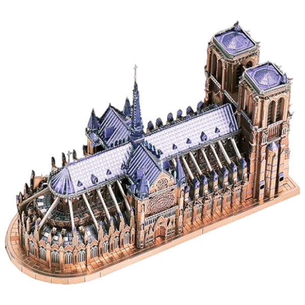 Puzzle 3D Piececool Notre Dame de Paris (HP161-BS) Numărul de piese: 430, V&acirc;rsta recomandată: 14+ photo 3