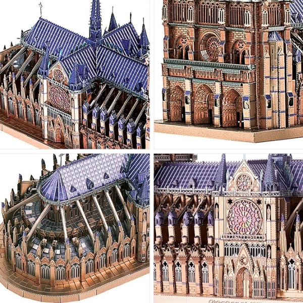 Puzzle 3D Piececool Notre Dame de Paris (HP161-BS) Numărul de piese: 430, V&acirc;rsta recomandată: 14+ photo 4
