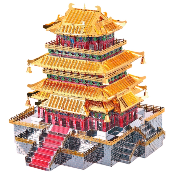 Puzzle 3D Piececool Guanque Tower (HP109-GSR) Numărul de piese: 319, V&acirc;rsta recomandată: 14+ photo 1